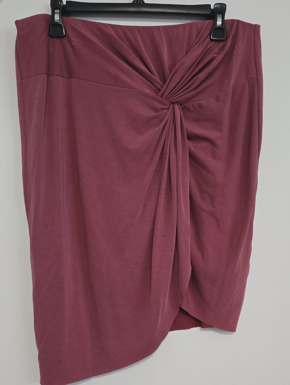 [5 x $20] Socialite Women's Knot-Detail Midi Skirt - Mauve / Size XL